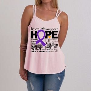 Alzheimer's Hope Love Support Women's Strappy Tank