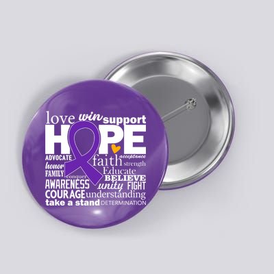 Alzheimer's Hope Love Support Button