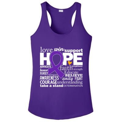 Alzheimer's Hope Love Support Ladies PosiCharge Competitor Racerback Tank