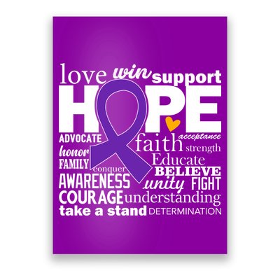 Alzheimer's Hope Love Support Poster
