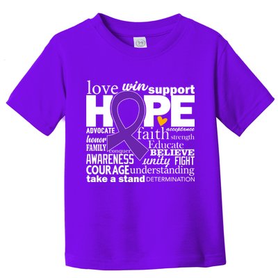 Alzheimer's Hope Love Support Toddler T-Shirt