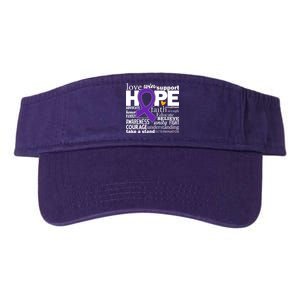 Alzheimer's Hope Love Support Valucap Bio-Washed Visor