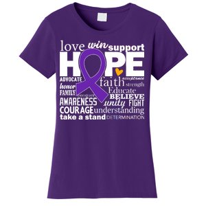 Alzheimer's Hope Love Support Women's T-Shirt