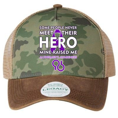 Alzheimer's Some People Never Meet Their Hero Mine Raised Me Legacy Tie Dye Trucker Hat