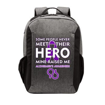 Alzheimer's Some People Never Meet Their Hero Mine Raised Me Vector Backpack