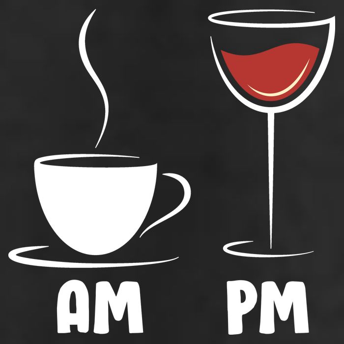 AM Coffee PM Wine Cool Comfort Performance Bucket Hat