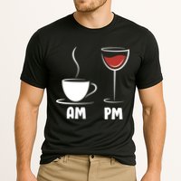 AM Coffee PM Wine Cooling Performance Crew T-Shirt