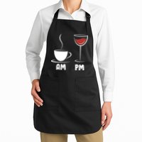 AM Coffee PM Wine Apron