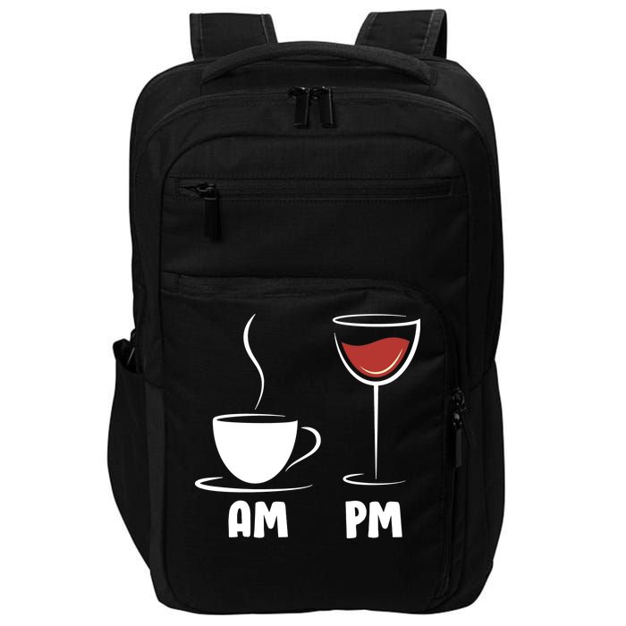 AM Coffee PM Wine Impact Tech Backpack