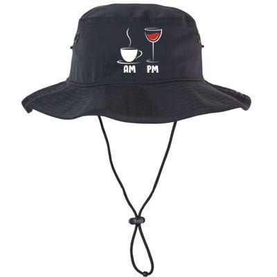 AM Coffee PM Wine Bucket Hat