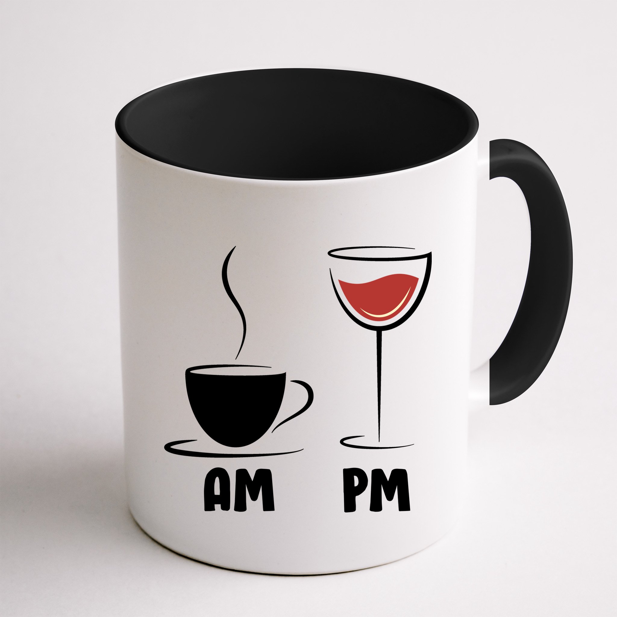 AM Coffee PM Wine Mug