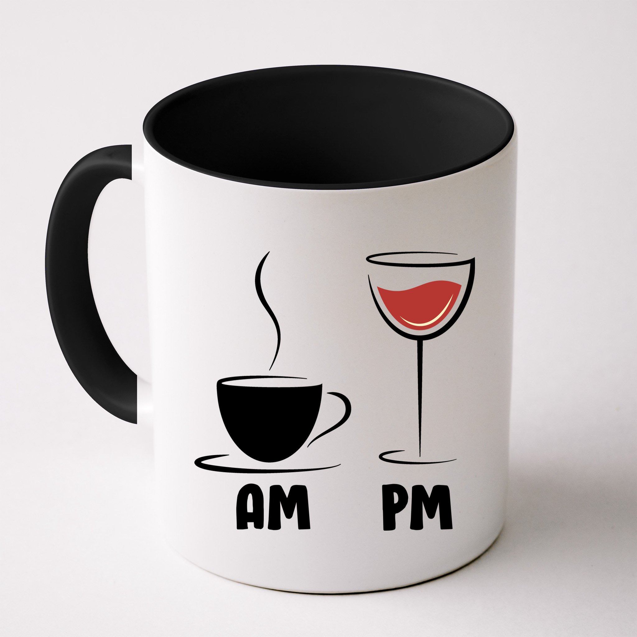 AM Coffee PM Wine Mug