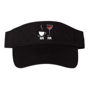 AM Coffee PM Wine Valucap Bio-Washed Visor