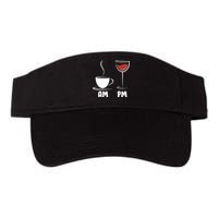 AM Coffee PM Wine Valucap Bio-Washed Visor