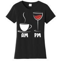 AM Coffee PM Wine Women's T-Shirt