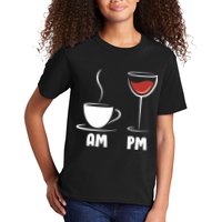 AM Coffee PM Wine Kids T-Shirt
