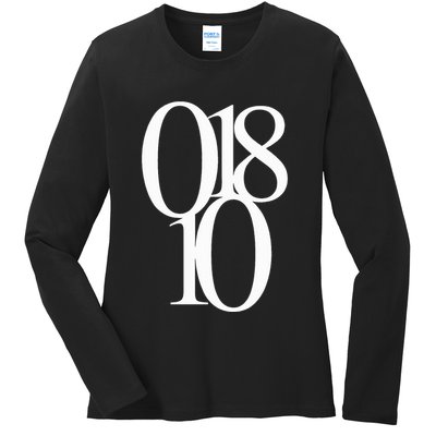 Andover Ma 01810 Original Zip Code Design Ladies Long Sleeve Shirt