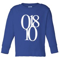 Andover Ma 01810 Original Zip Code Toddler Long Sleeve Shirt