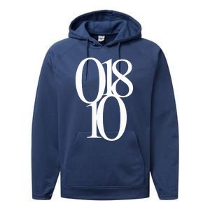 Andover Ma 01810 Original Zip Code Performance Fleece Hoodie