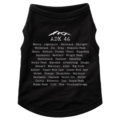 Adirondack Mountains 46 High Peaks Doggie Tank