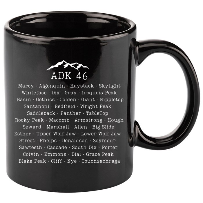 Adirondack Mountains 46 High Peaks 11oz C Handle Ceramic Mug