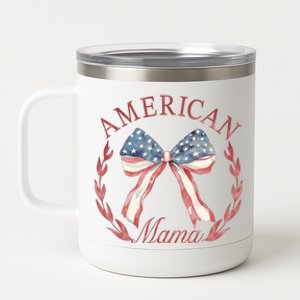 American Mama 4th Of July Independence Day 12 oz Stainless Steel Tumbler Cup