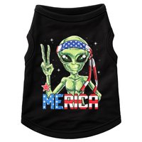 Alien Merica 4th Of July American Flag Doggie Tank