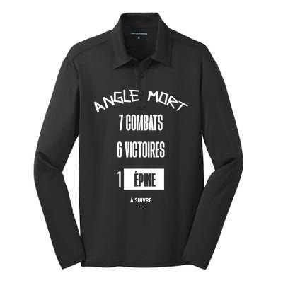 Angle Mort 7 Combats 6 Victoires 1 Epine Silk Touch Performance Long Sleeve Polo