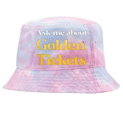 Ask Me About Golden Tickets Tie-Dyed Bucket Hat