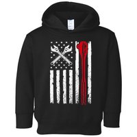 Auto Mechanic American Flag USA Funny Repairman Patriotic Toddler Hoodie