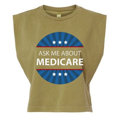 Ask Me About Medicare Garment-Dyed Women's Muscle Tee