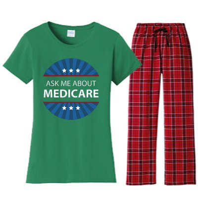 Ask Me About Medicare Women's Flannel Pajama Set