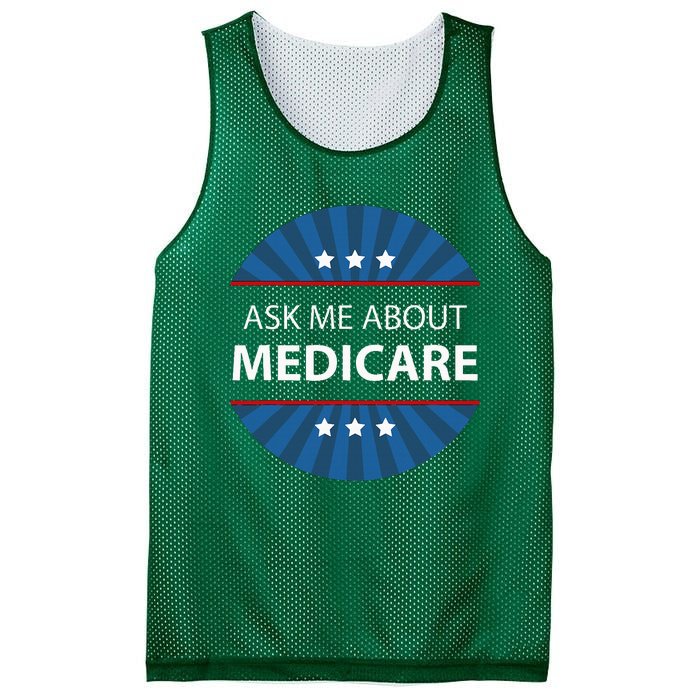 Ask Me About Medicare Mesh Reversible Basketball Jersey Tank