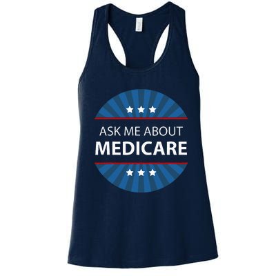 Ask Me About Medicare Women's Racerback Tank