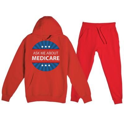 Ask Me About Medicare Premium Hooded Sweatsuit Set