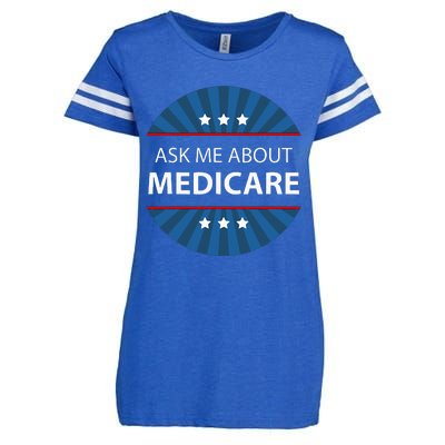 Ask Me About Medicare Enza Ladies Jersey Football T-Shirt