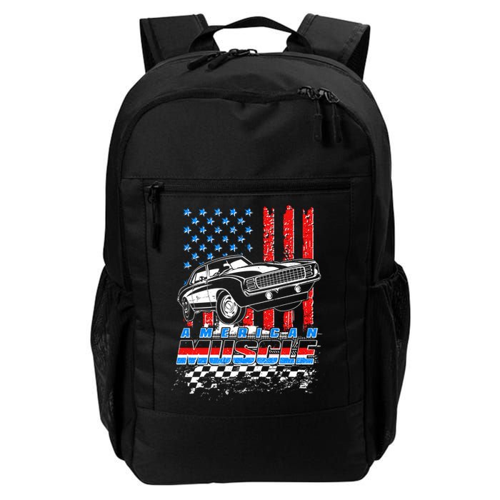 American Muscle American USA Flag Muscle Car Fan Backpack