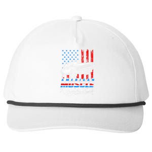 American Muscle American USA Flag Muscle Car Fan Snapback Five-Panel Rope Hat