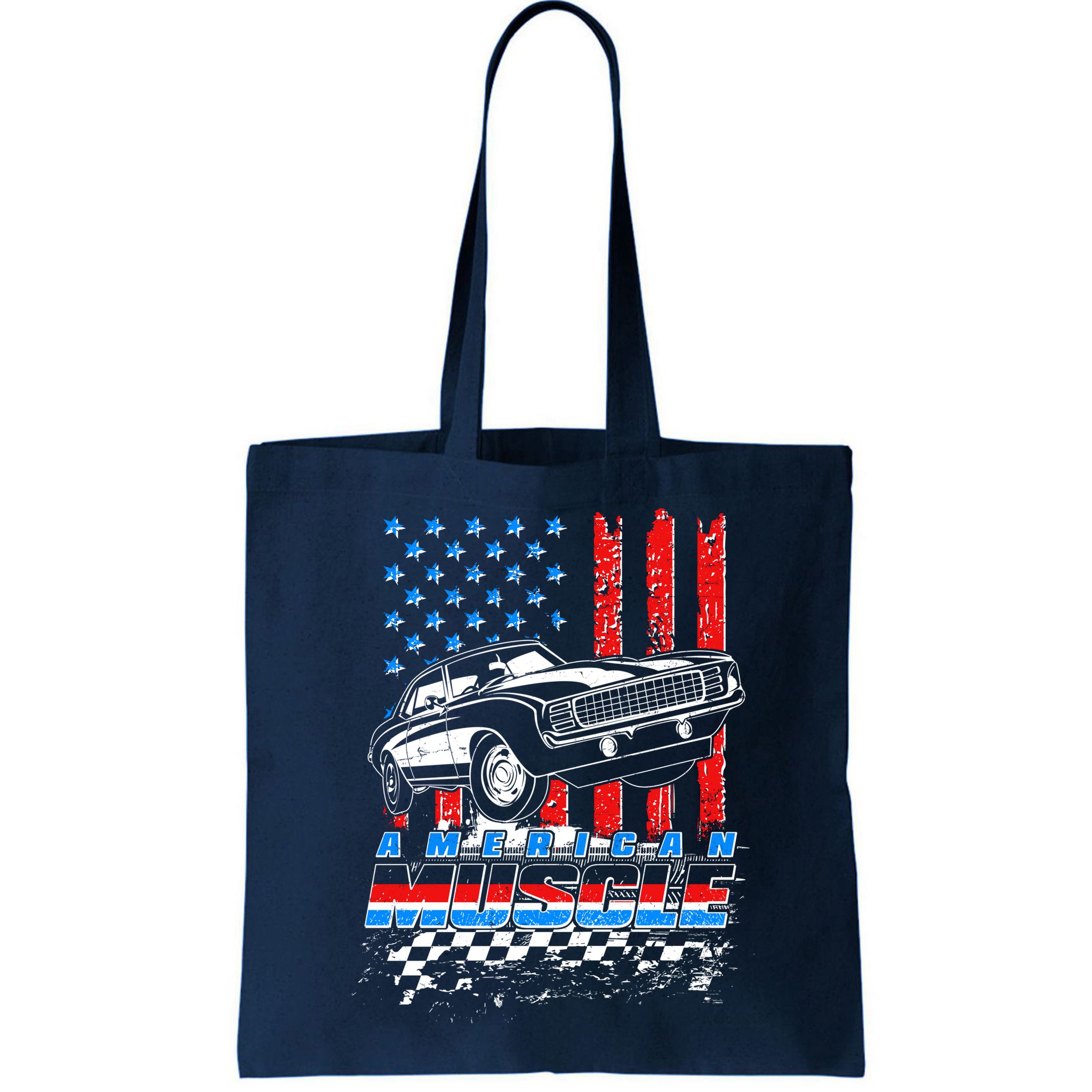 American Muscle American USA Flag Muscle Car Fan Bag