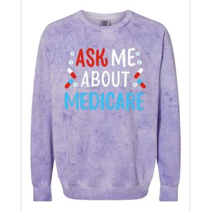 Ask Me About Medicare Colorblast Crewneck Sweatshirt