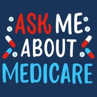 Ask Me About Medicare 7 Panel Mesh Trucker Snapback Hat