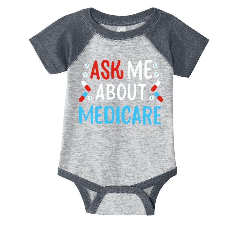 Ask Me About Medicare Infant Baby Jersey Bodysuit
