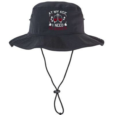 At My Age I Need Glasses Wine Lover Legacy Cool Fit Booney Bucket Hat