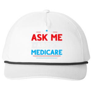 Ask Me About Medicare Quote For A Medicare Consultant Snapback Five-Panel Rope Hat