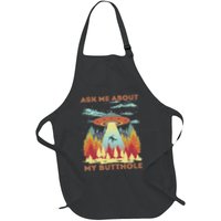 Ask Me About My Butthole Funny Alien Abduction Apron