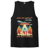Ask Me About My Butthole Funny Alien Abduction PosiCharge Competitor Tank