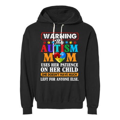 Autism Mom Garment-Dyed Fleece Hoodie