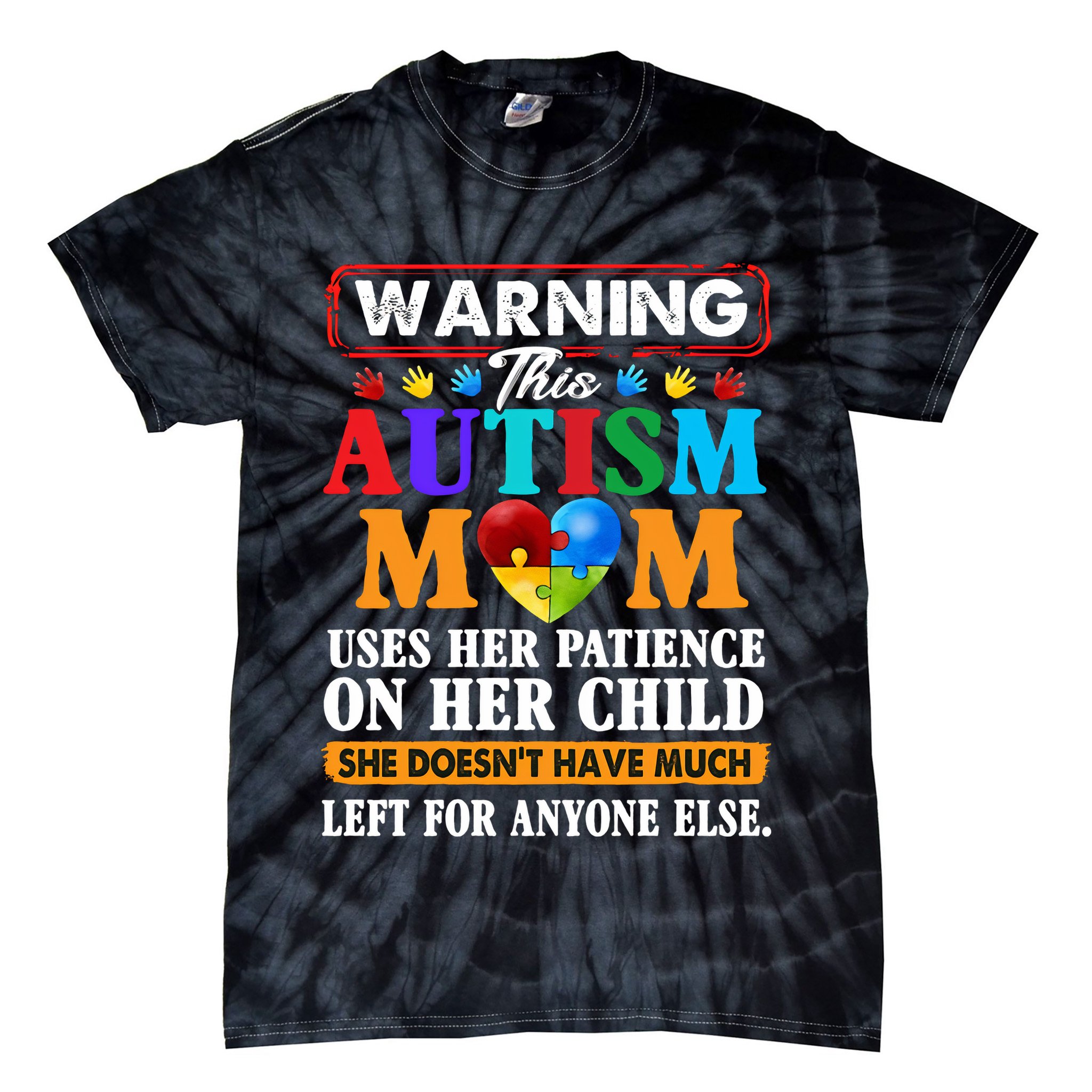 Autism Mom Tie-Dye T-Shirt