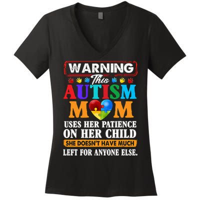 Autism Mom Women's V-Neck T-Shirt