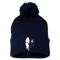 Alien Meme Pom Pom 12in Knit Beanie